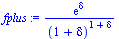 `/`(`*`(exp(delta)), `*`(`^`(`+`(1, delta), `+`(1, delta))))